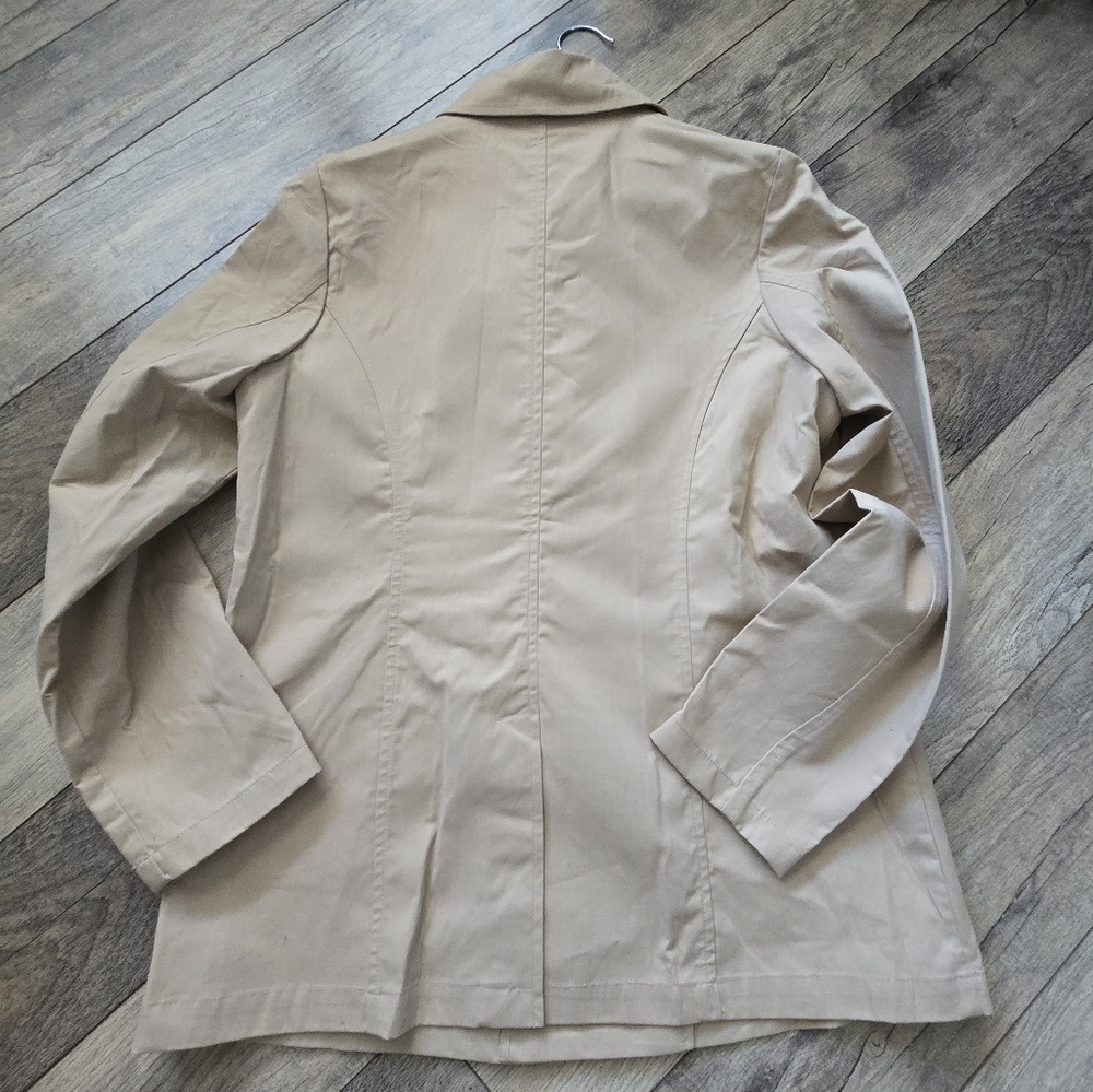 Old Navy Tan Medium Womens Trench Coat, Excellent Condition - Picture 2 of 10